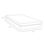 Jacob Taschenfederkernmatratze 90x200x20 cm – Premium – Bild 7