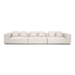 Hailey - Modulares Sofa in Beige mit 3 Modulen L: 415 X T: 100 X H: 65 cm