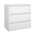 Maise Kommode 70x70x41 cm mit 3 Schubladen in weiß