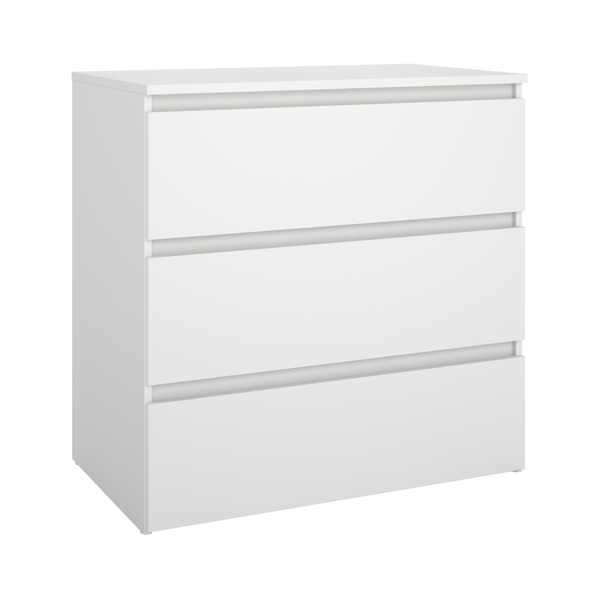 maise3skuffer Maise Kommode 70x70x41 cm mit 3 Schubladen in weiß – Bild 1