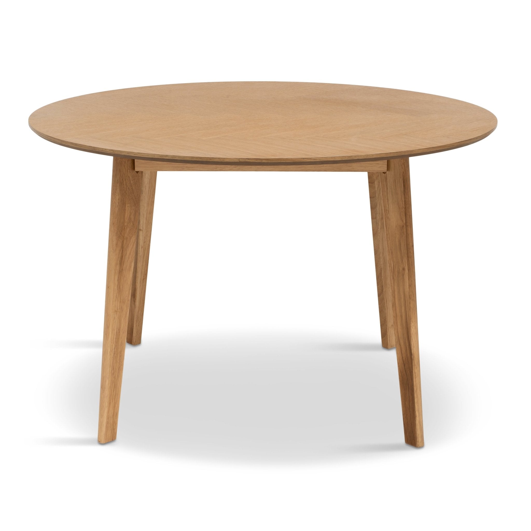 mileseg_2 Miles - Runder Esstisch Ø120 cm aus geöltem Eichenfurnier mit Fischgrätenmuster – Bild 1