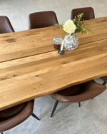 Molly Massivholztisch - 240x95 cm - Eiche - Naturöl (Vorbereitet für Ansteckplatten) – Bild 3