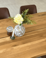 Molly Massivholztisch - 240x95 cm - Eiche - Naturöl (Vorbereitet für Ansteckplatten) – Bild 4