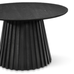 Monica Lamellen-Couchtisch in schwarz Ø78 cm – Bild 2