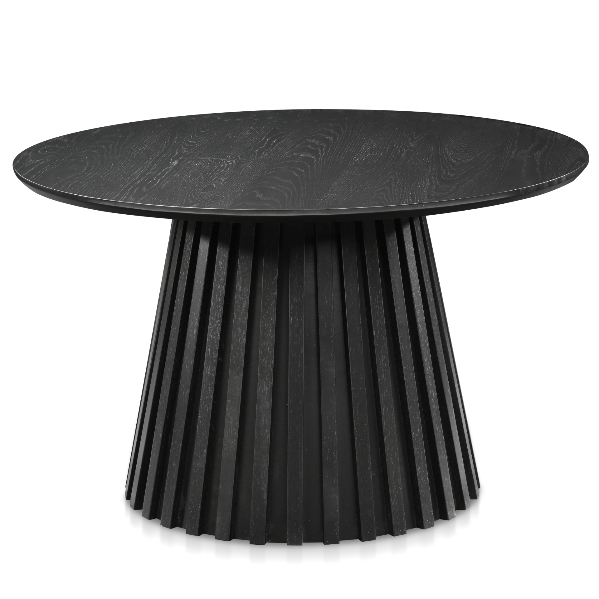 monicasofabord_6 Monica Lamellen-Couchtisch in schwarz Ø78 cm – Bild 1