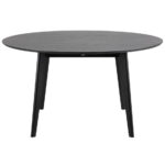 Rickie runder Esstisch - Ø140 cm - Schwarz lackiertes Eichenfurnier