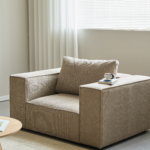 Hailey Sessel in Sand L: 136 × T: 100 × H: 64 cm – Bild 9