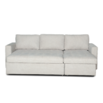 Sinus Schlafsofa mit Chaiselongue und Stauraum in beige, Rechts Und Links Wendbar – Bild 13