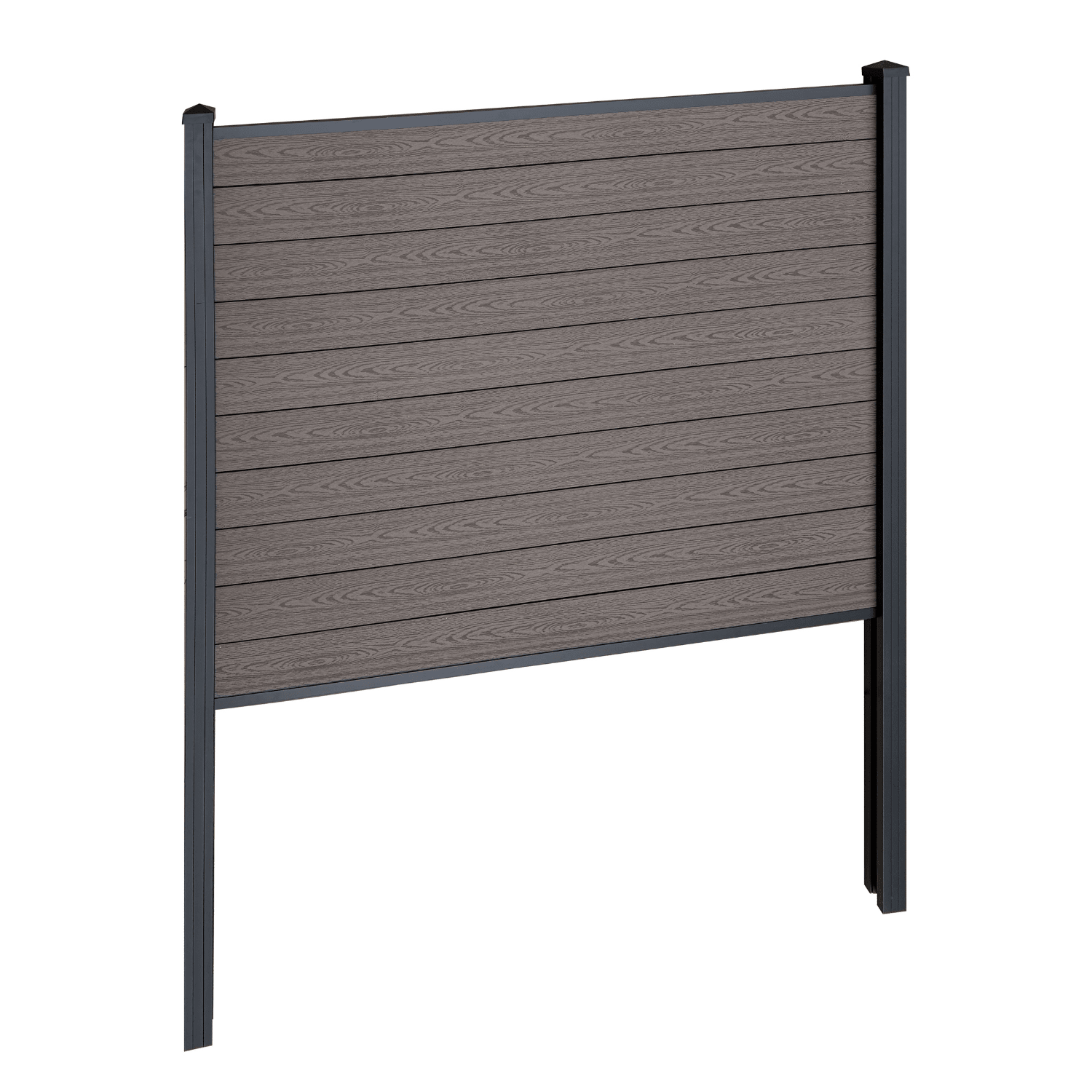 smokedH150xW185_3540184b-7a88-46ac-bc7f-06d306027bc7 Finley WPC-Sichtschutzzaun Startmodul - H: 150 x L: 185 cm - Braun – Bild 1