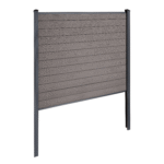 Finley WPC-Sichtschutzzaun Startmodul - H: 180 x L: 185 cm - Braun