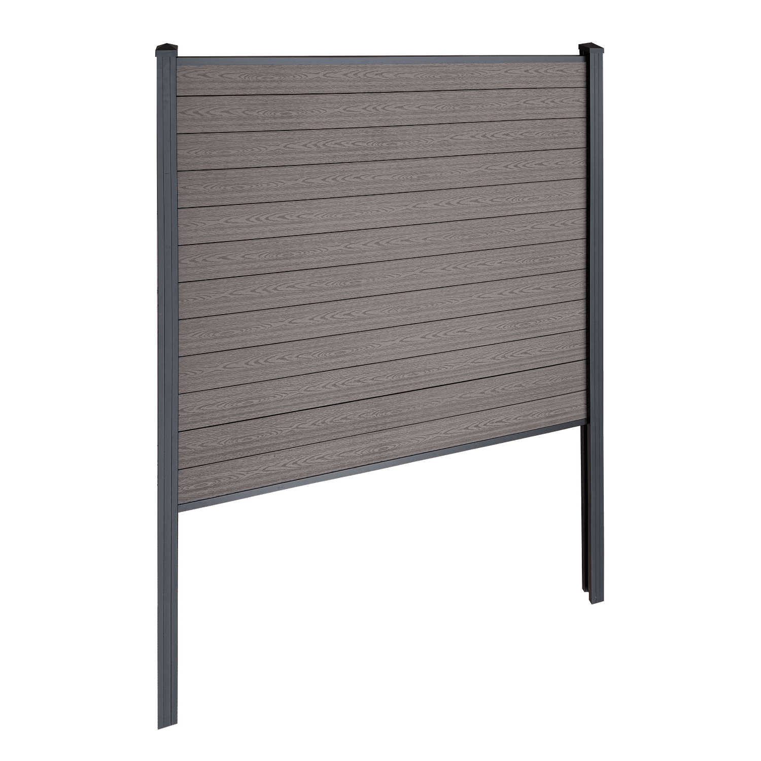 smokedH180xW185_6518f5ef-c3ed-4c44-a842-661ae1d92800 Finley WPC-Sichtschutzzaun Startmodul - H: 180 x L: 185 cm - Braun – Bild 1