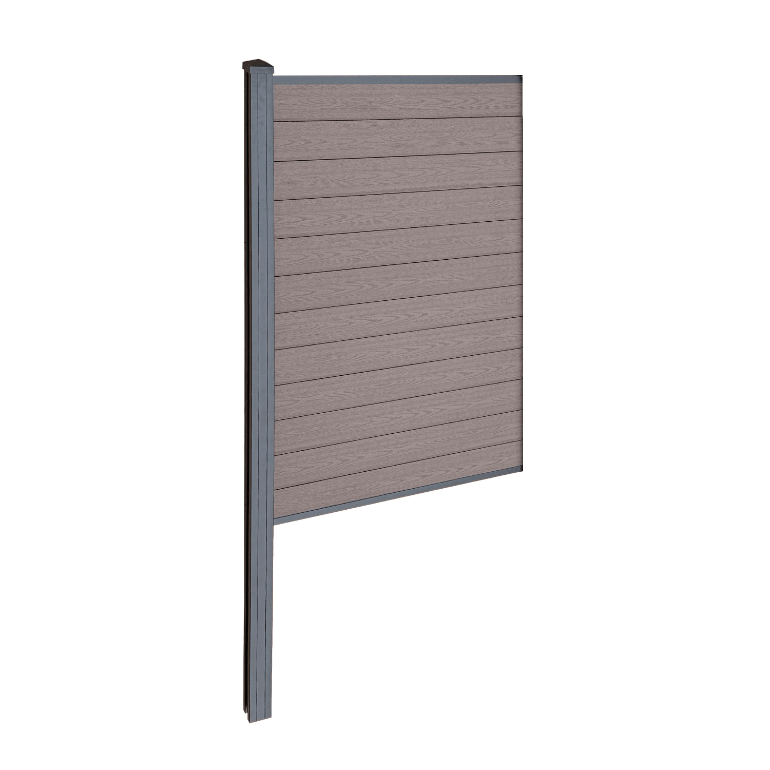 smokedH180xW95-2_377e8432-56e1-4ccc-ad67-e00128280d2b Finley WPC-Sichtschutzzaun Mittelmodul - H: 180 x L: 95 cm - Braun – Bild 1