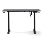 Damian höhenverstellbarer Tisch 115x60 cm in schwarz