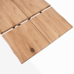 Susan - Esstisch, Eiche Massiv, Naturöl, 200x95 Cm. (Vorbereitet Für Ansteckplatten) – Bild 4