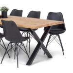 Susan - Esstisch, Eiche Massiv, Naturöl, 240x95 cm (Vorbereitet Für Ansteckplatten) – Bild 2