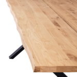Susan - Esstisch, Eiche Massiv, Naturöl, 240x95 cm (Vorbereitet Für Ansteckplatten) – Bild 5