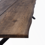Susan - Esstisch, Eiche Massiv, Räuchereiche, 240x95 Cm (Vorbereitet Für Ansteckplatten) – Bild 4