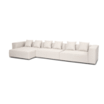 Hailey - Modulsofa mit Récamiere, links in Beige mit 3 Elemente L: 415 X T: 148 X H: 65 cm – Bild 7