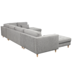 Brandy - U-Sofa - nach links gewendet - grau - mit Chaiselong - L: 360 x T: 211 x H: 78 cm – Bild 6