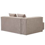 Hailey – linkes Récamiere-Modul in Sand, L: 147 x T: 148 x H: 65 cm – Bild 5